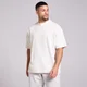 MP Herre Vasket Oversized Bomulds T-Shirt - Vintage Hvid