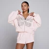 MP Dame Lift Graphic Lifestyle Hoodie med Lynlås - Lyserød