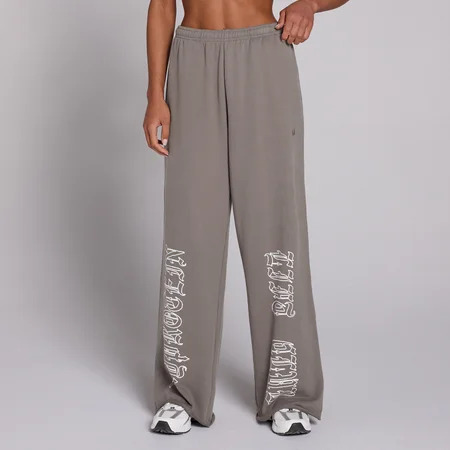 MP Dame Lift Graphic Lifestyle Straight Leg Joggingbukser - Mørk Trøffel