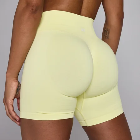 MP Dame Lift Sømløs Shorts - Citrongul