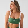 MP Dame X Tatiana Contrast Twist Back Sports-BH - Palm Green