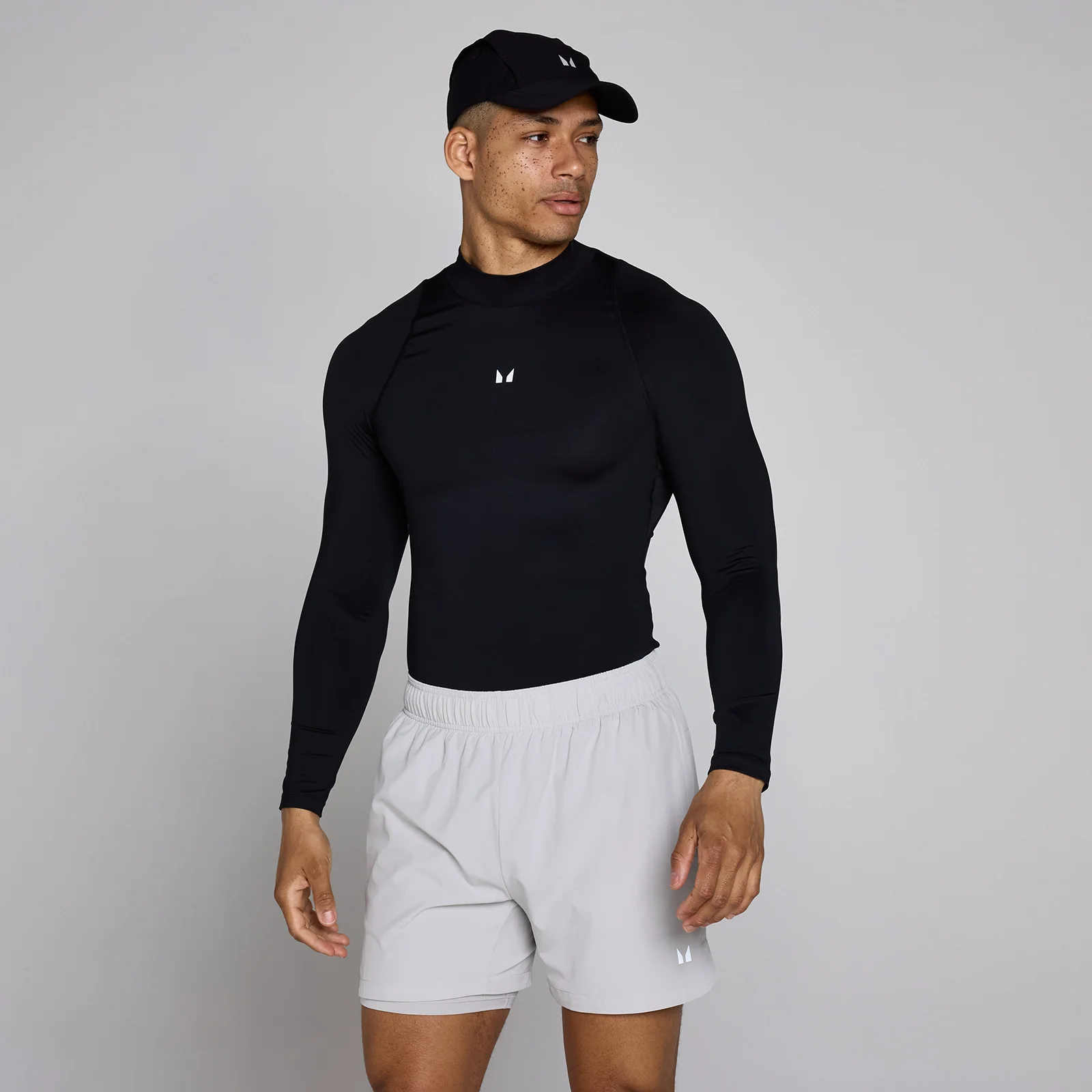 MP Men's Training High Neck Long Sleeve Baselayer - Sort - M Billede 1