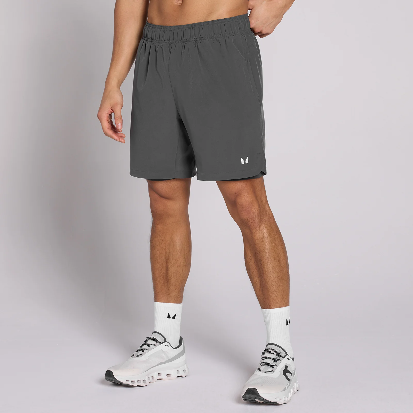 MP Men's 7" 2-in-1 Training Shorts - Dark Grey - L Billede 1