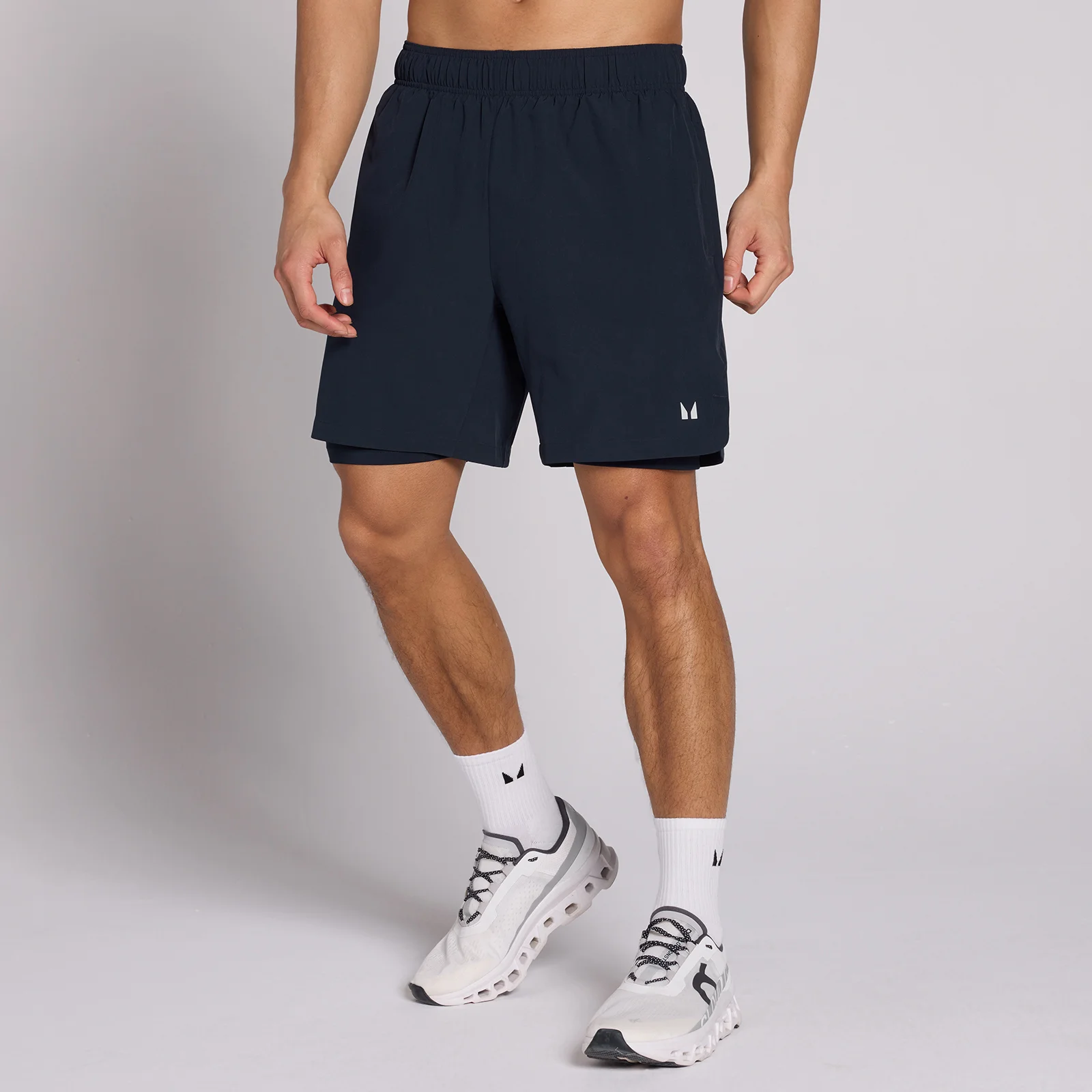 MP Men's 7" 2-in-1 Training Shorts - Dark Navy - S Billede 1