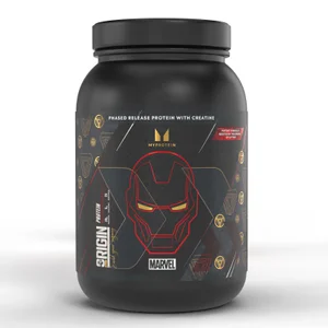 Origin Protein – Iron Man – Red Velvet-kage | MARVEL - Flavour MARVEL Iron Man - Red Velvet Cake