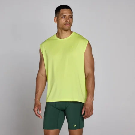 MP Hybrid Oversized Mesh Tanktop til mænd - Limegrøn