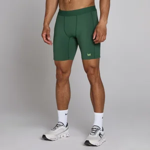 MP Hybrid half tights med lommer til mænd - Racergrøn - Size XS