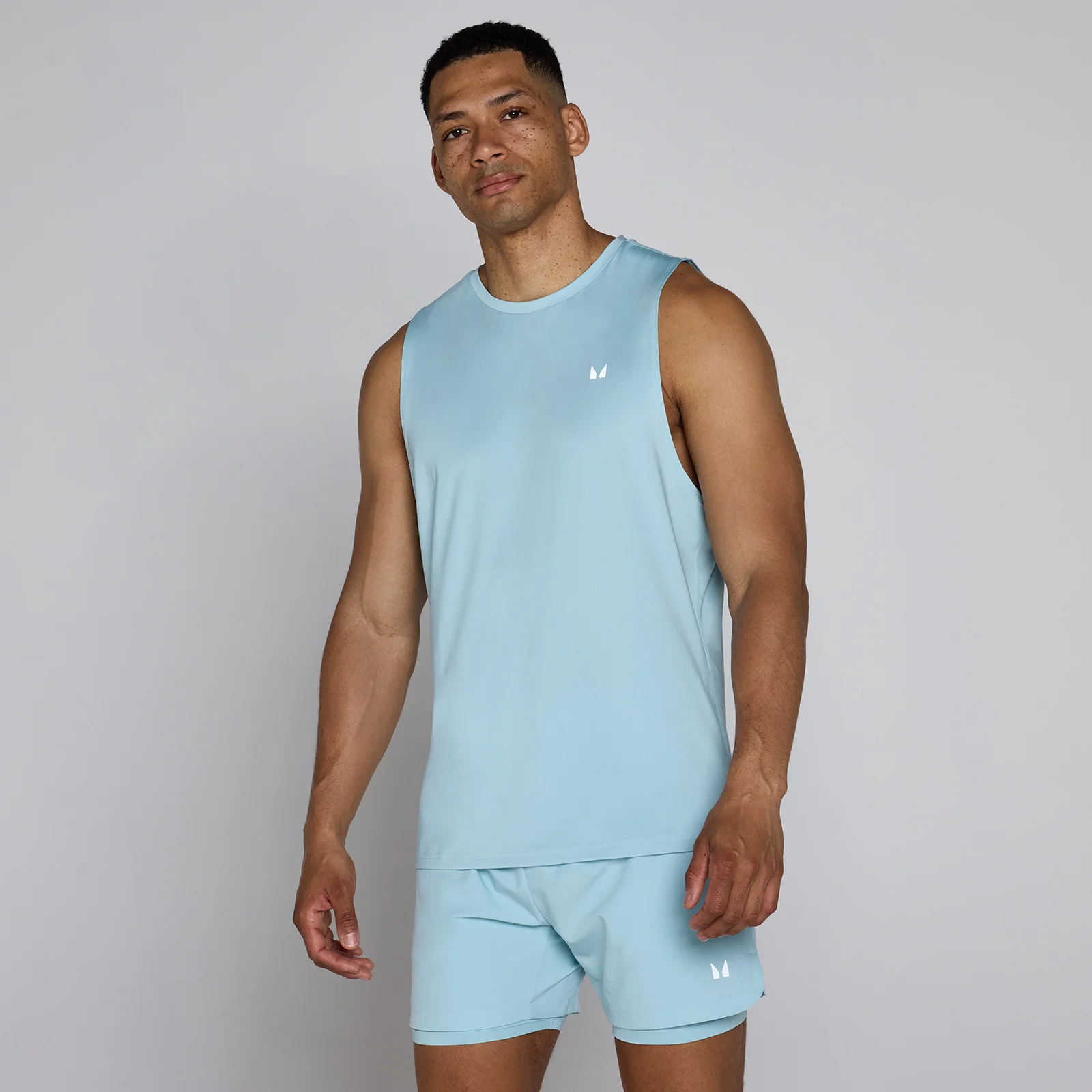 MP Herre Training Kortærmet Tanktop - Ice - XS Billede 1