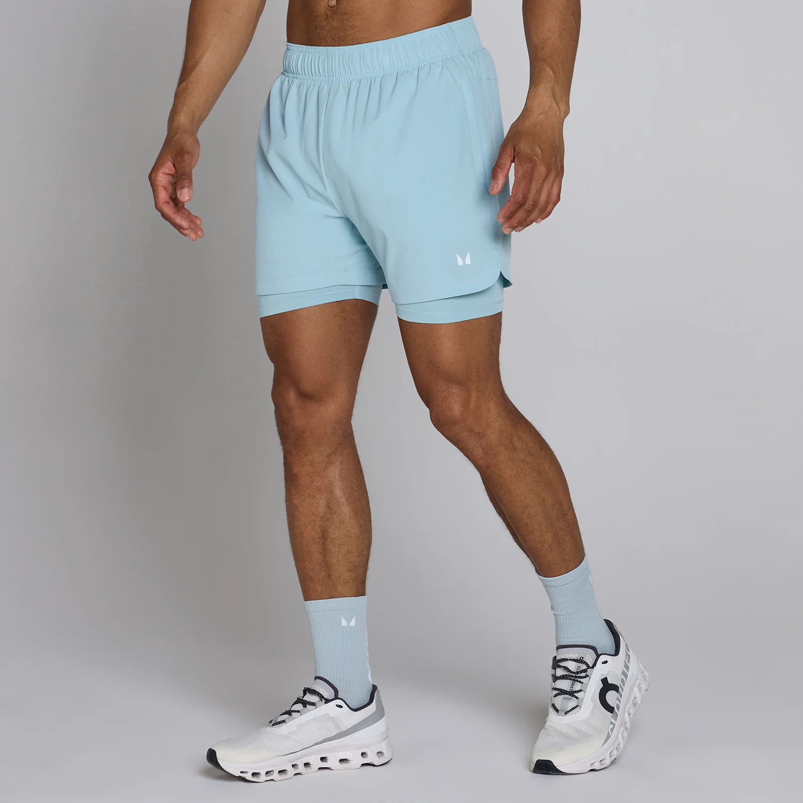 MP Men's Training 5" 2-in-1 Short - Ice - XS Billede 1