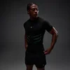 MP Hero sømløs t-shirt til mænd muscle fit - Vasket sort/Alfagrøn