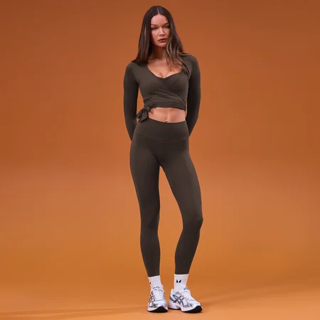 MP Tempo wrap-top til kvinder - Kakao