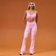 MP Tempo ruched front flared leggings til kvinder - Cosmo Pink
