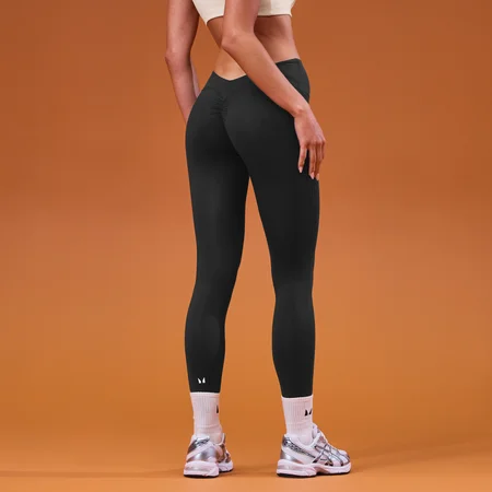 MP Women's Tempo Dipped Waist leggings - sort