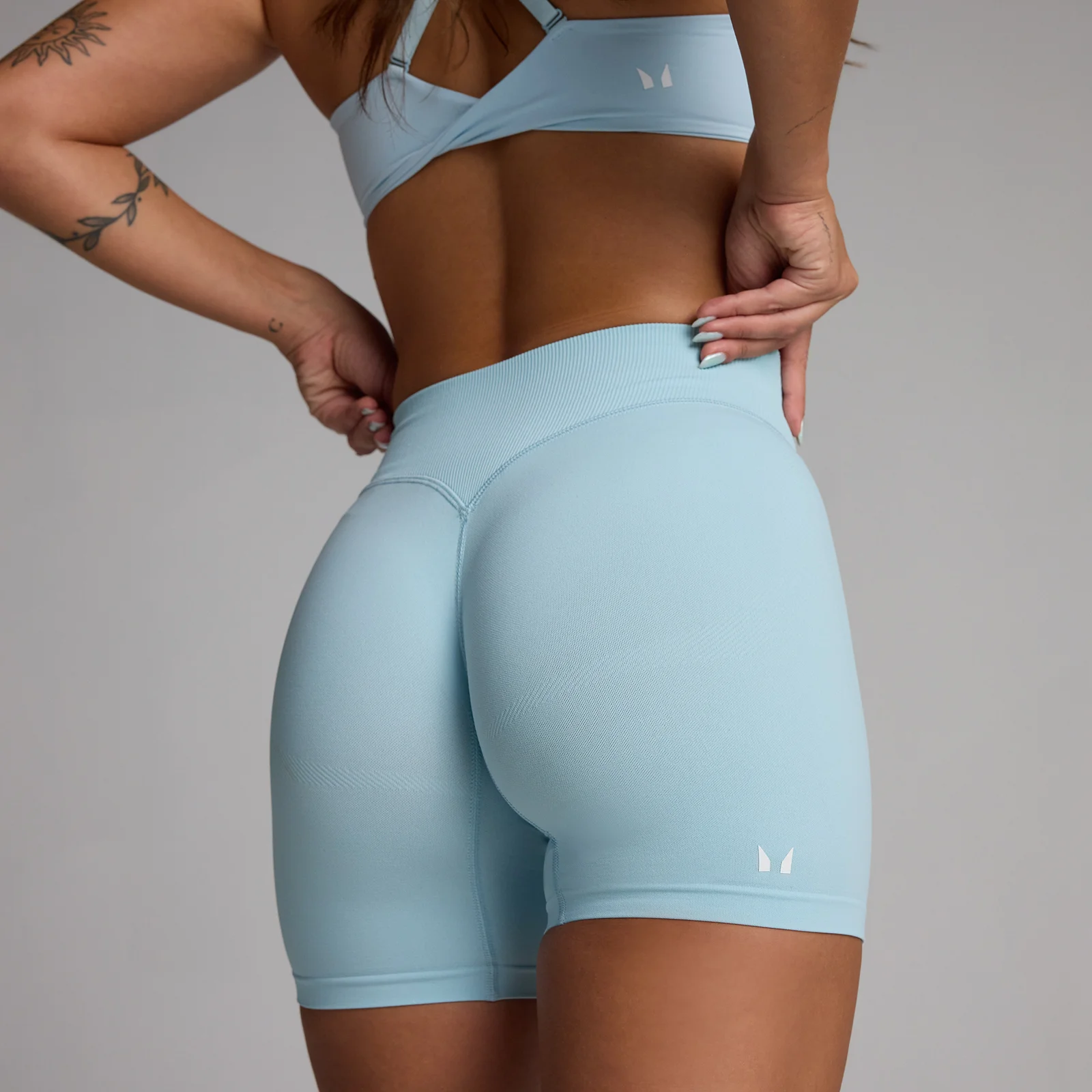 MP Women's Tempo seamless shorts - himmelblå - S Billede 1