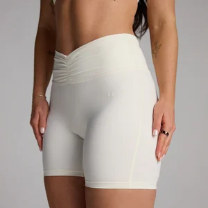 MP Women's Tempo Ruched Front Shorts - Kokos - Size S