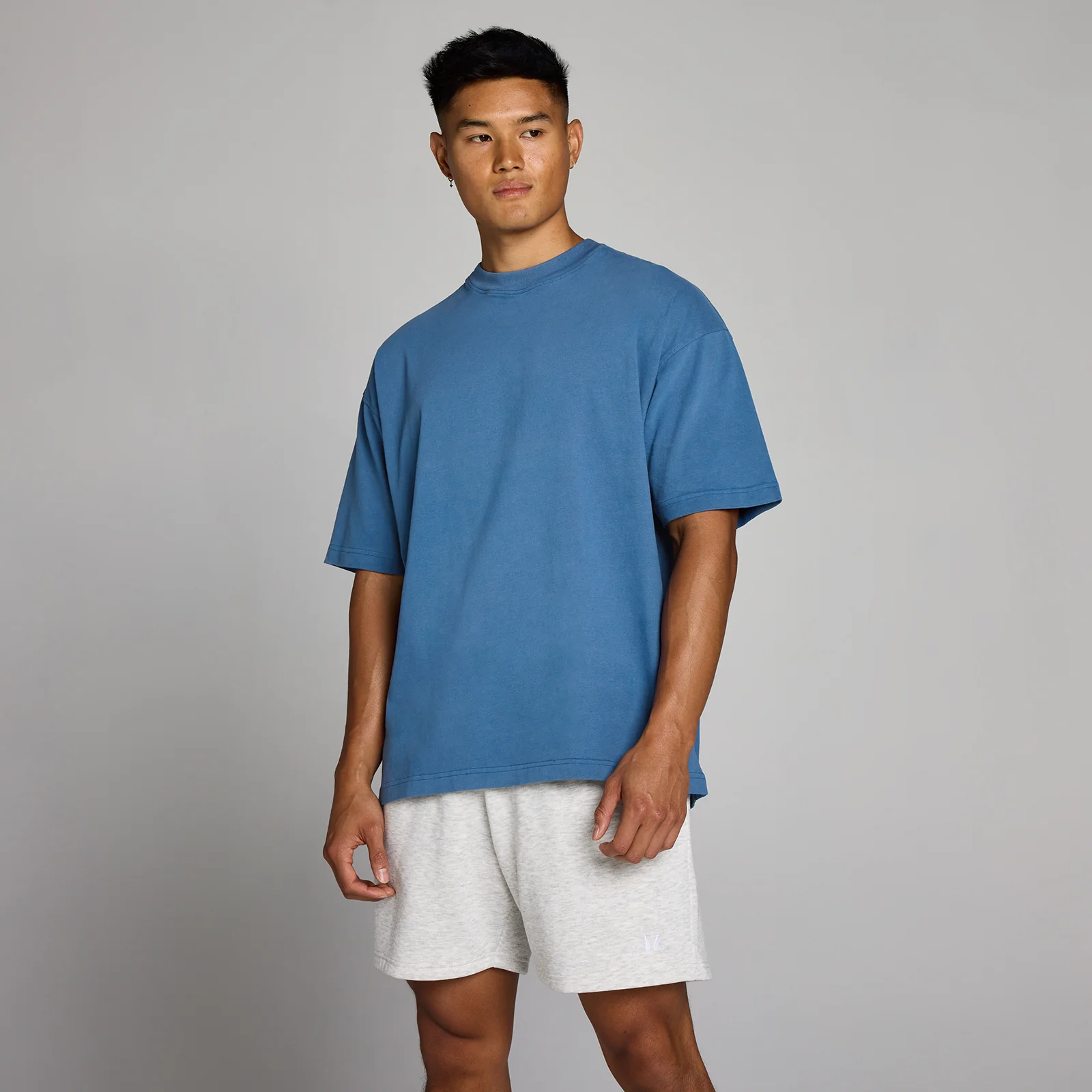 MP Men's Washed Oversized bomuldst-shirt - Track blå - XS Billede 1