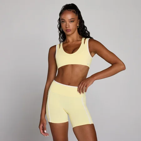 MP kvinders Velocity Contrast dobbeltlags sports-bh - Buttercream