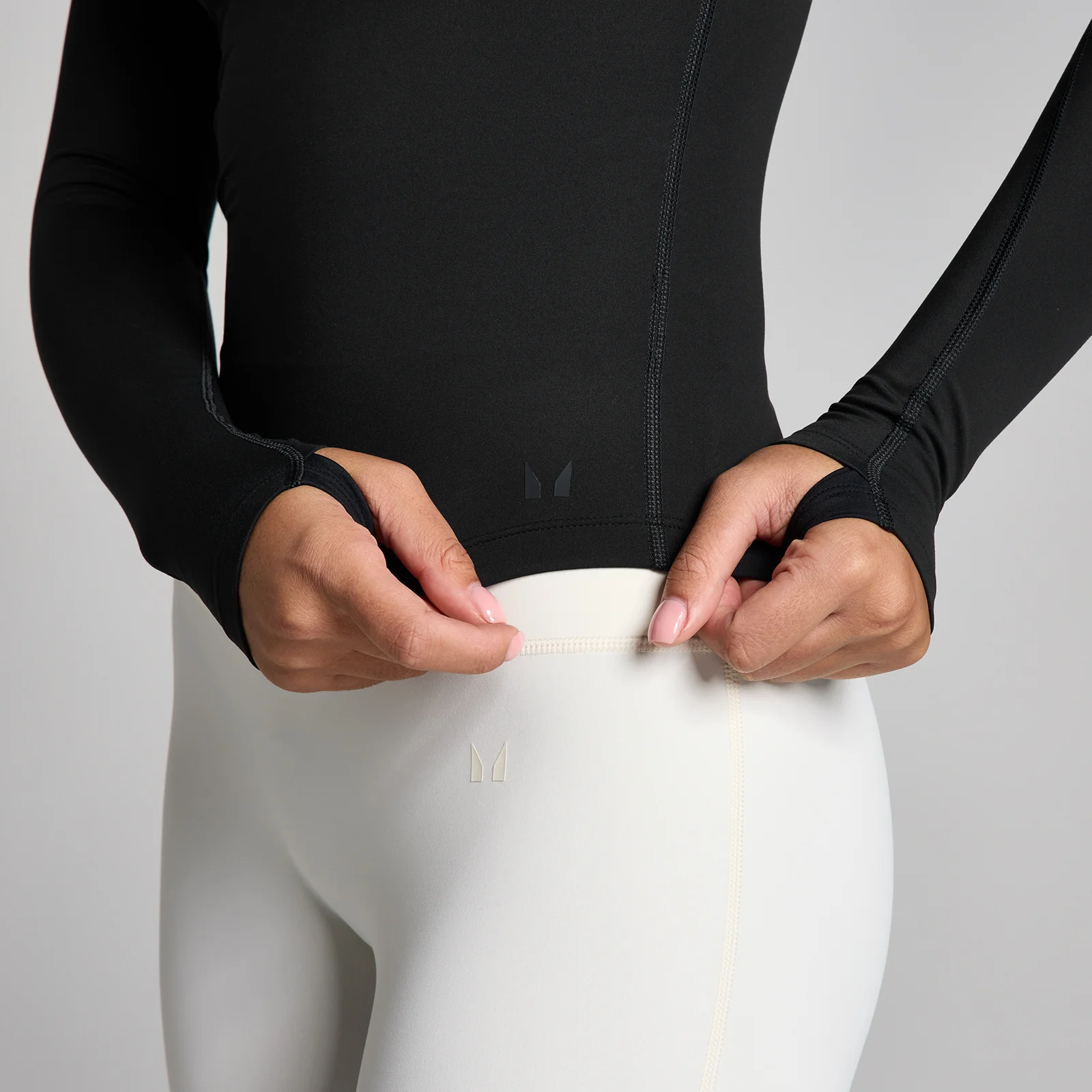 MP Dame Tempo Long Sleeve Collared Top - Sort - M Billede 4