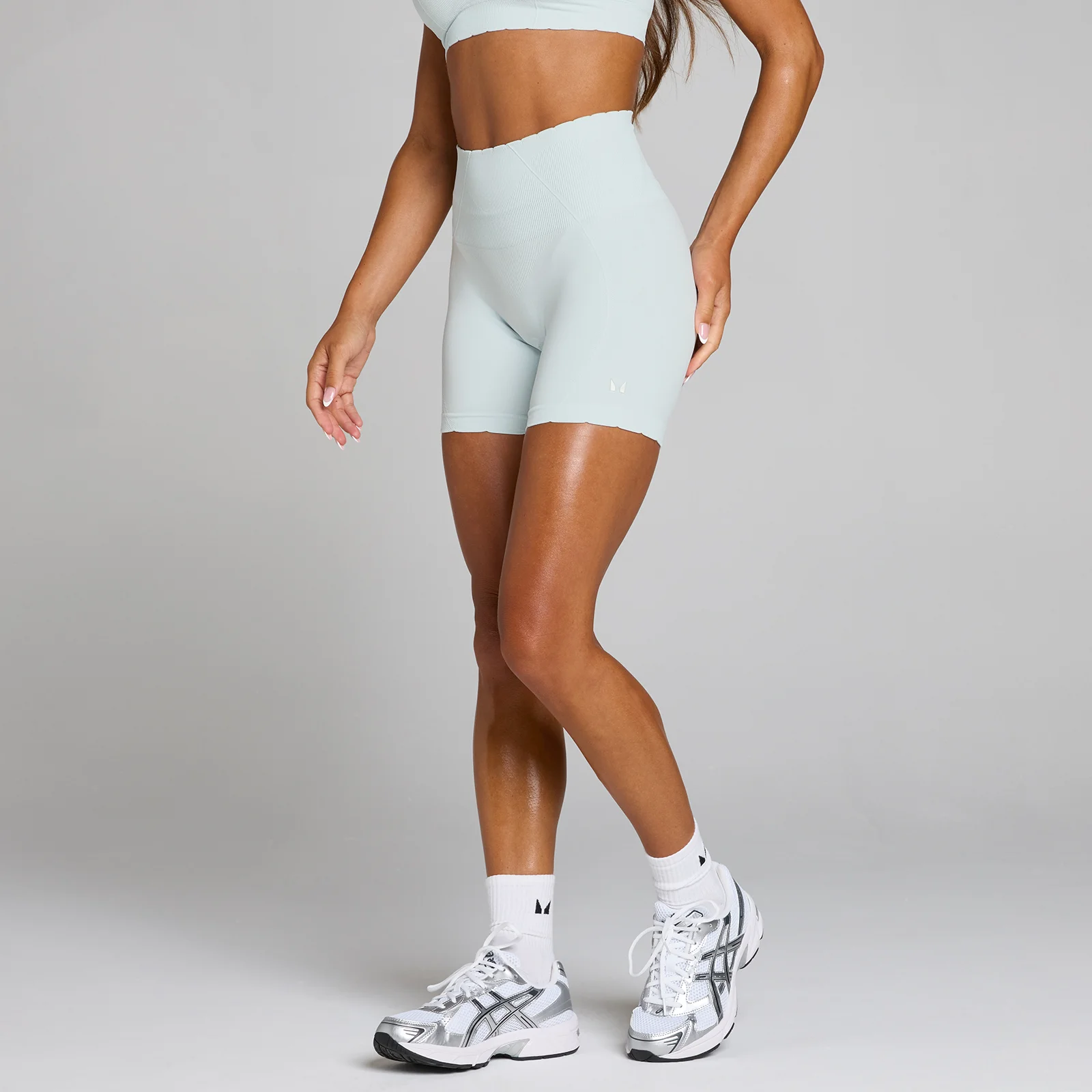 MP Women's Tempo Ultra sømløse cykelshorts - Blå aura - XS Billede 1