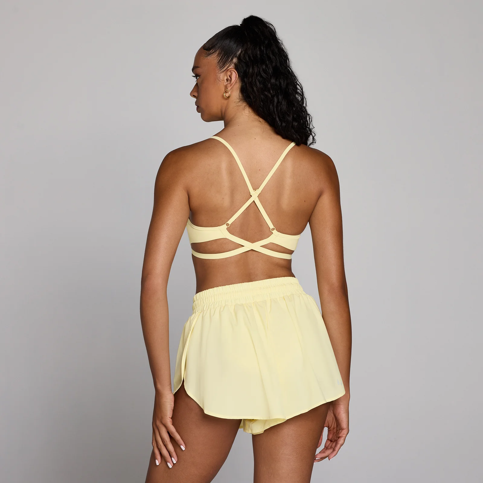 MP Women's Tempo Adjustable Strappy Back Sports Bra - Smørcreme - XS Billede 1