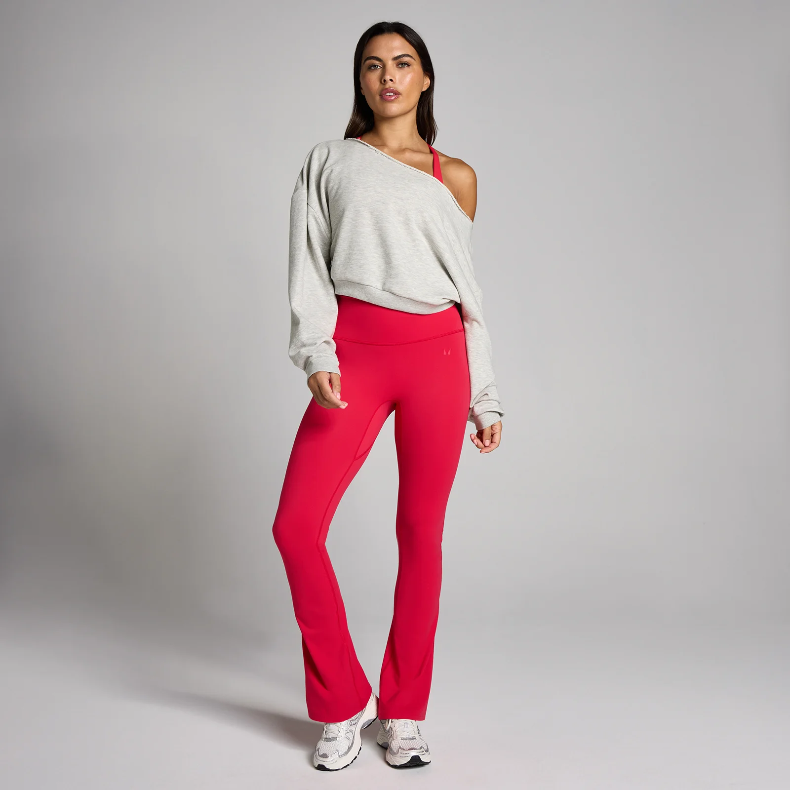 MP Dame Off The Shoulder Sweatshirt - Grey Marl - S Billede 3