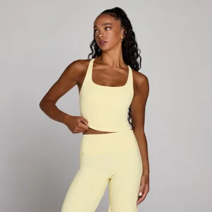 MP Dame Tempo vest med stropper og racerback - Buttercream - Size XL