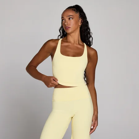 MP Dame Tempo vest med stropper og racerback - Buttercream