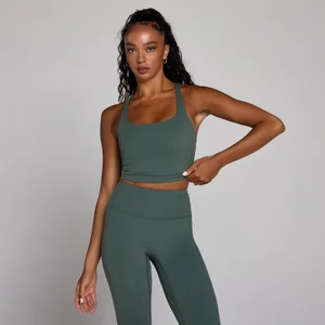 MP Dame Tempo vest med stropper og racerback - Cloudy Green - Size L