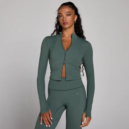 MP Dame Tempo kort jakke - Cloudy Green