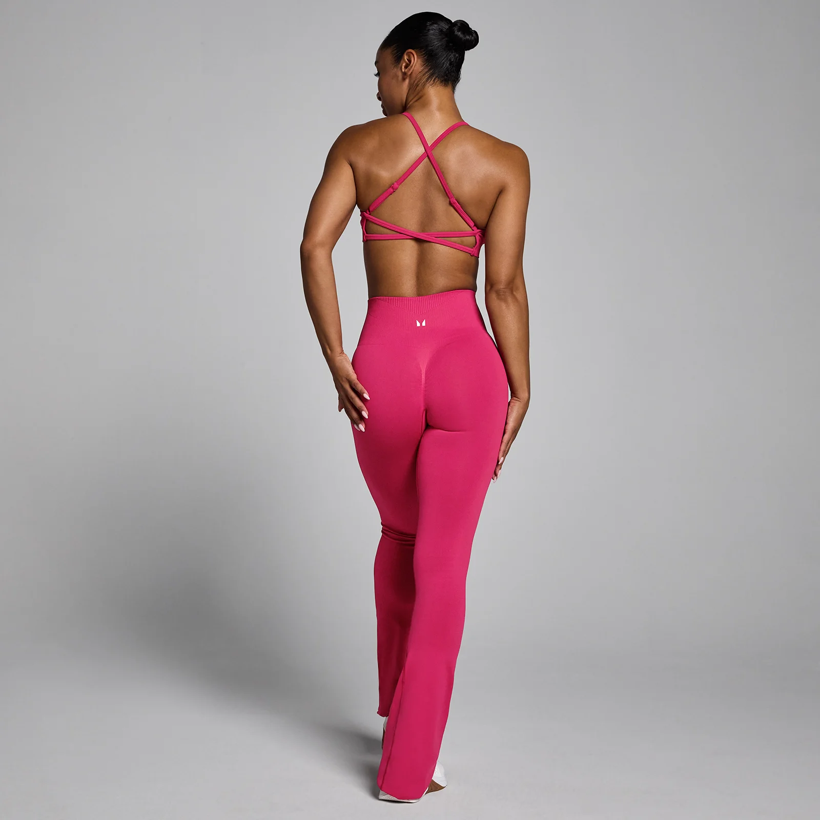 MP Women's Tempo sømløse leggings med slå - Bold Berry - S Billede 2