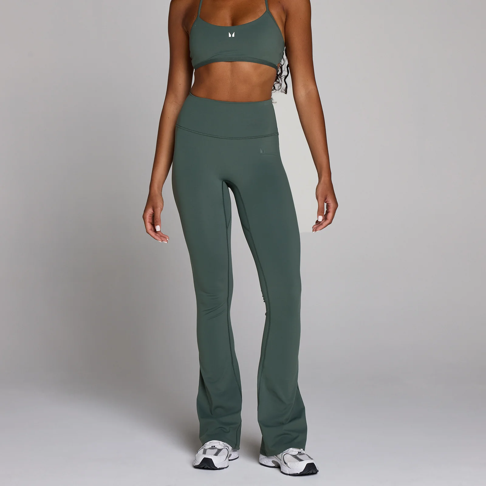 MP Women's Tempo Flared leggings - Cloudy Green - XS Billede 1