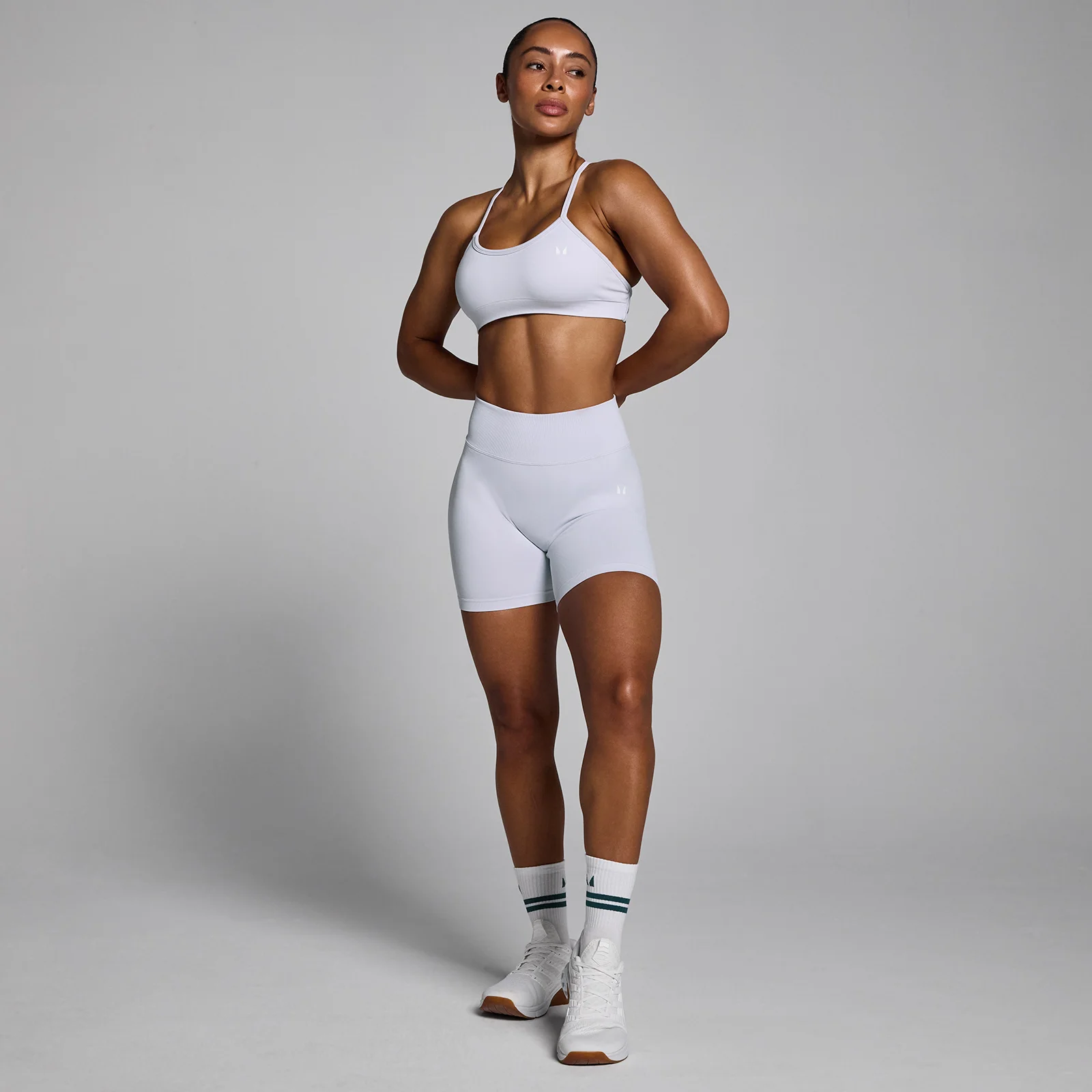 MP Women's Lift Seamless Shorts - Chalk Dust - M Billede 3