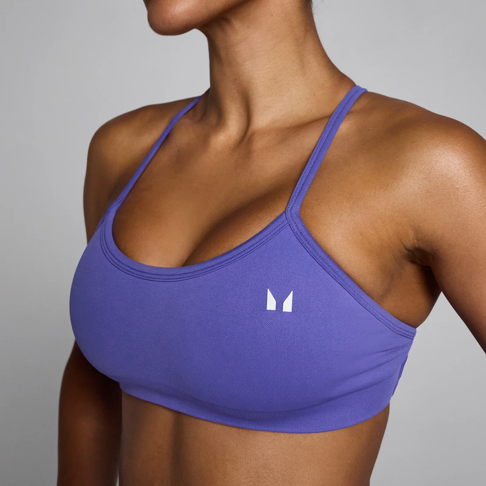 MP Women's Lift sømløs sports-bh med stropper - Power Indigo - S Billede 4