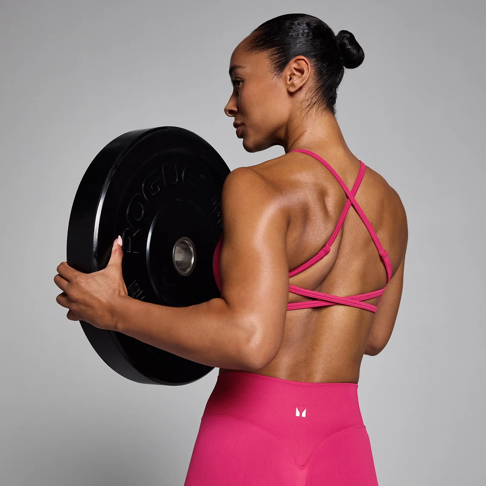 MP Women's Lift sømløs sports-bh med stropper - Bold Berry - S Billede 2