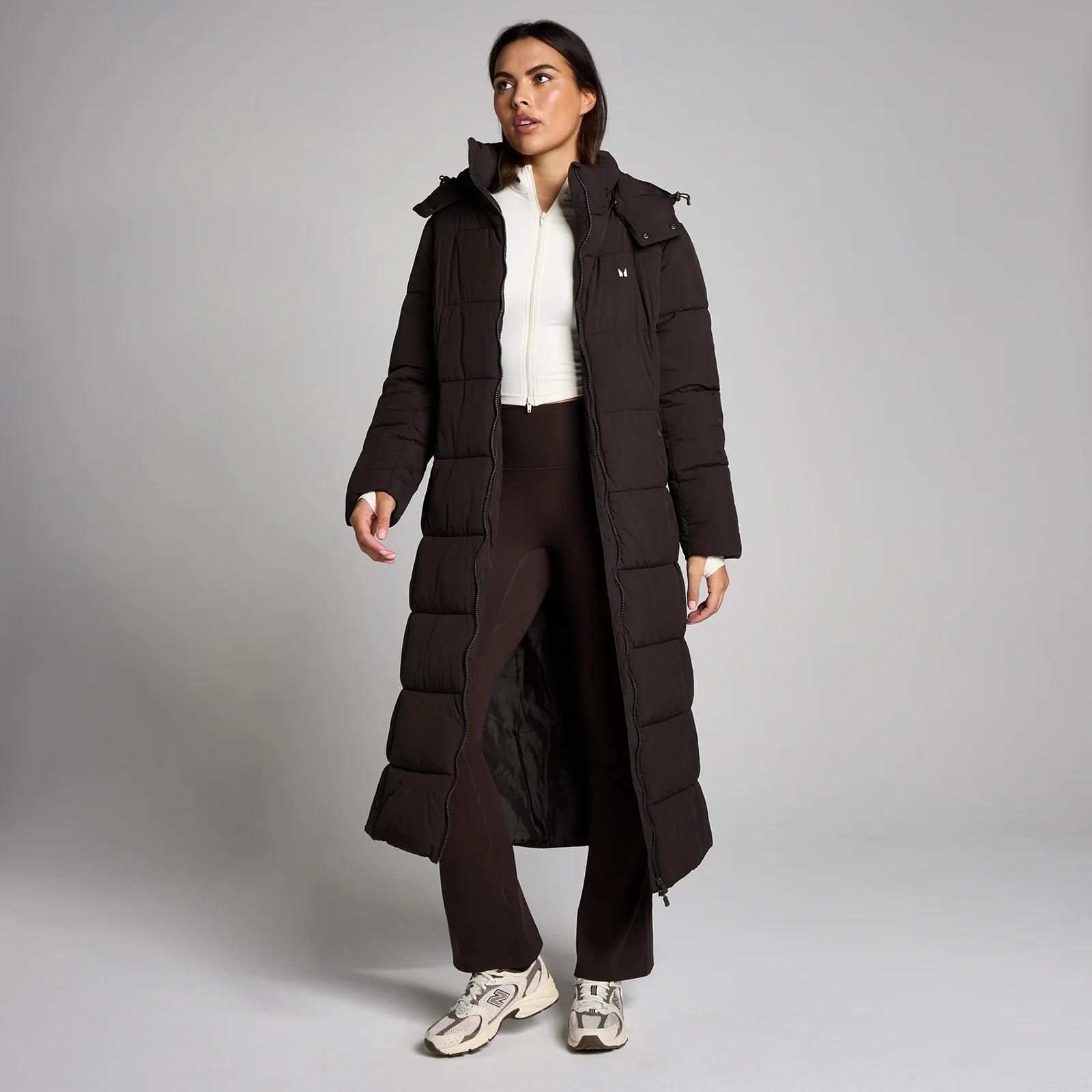 MP Women's Maxi Padded Puffer Jacket - Kakao - S Billede 1