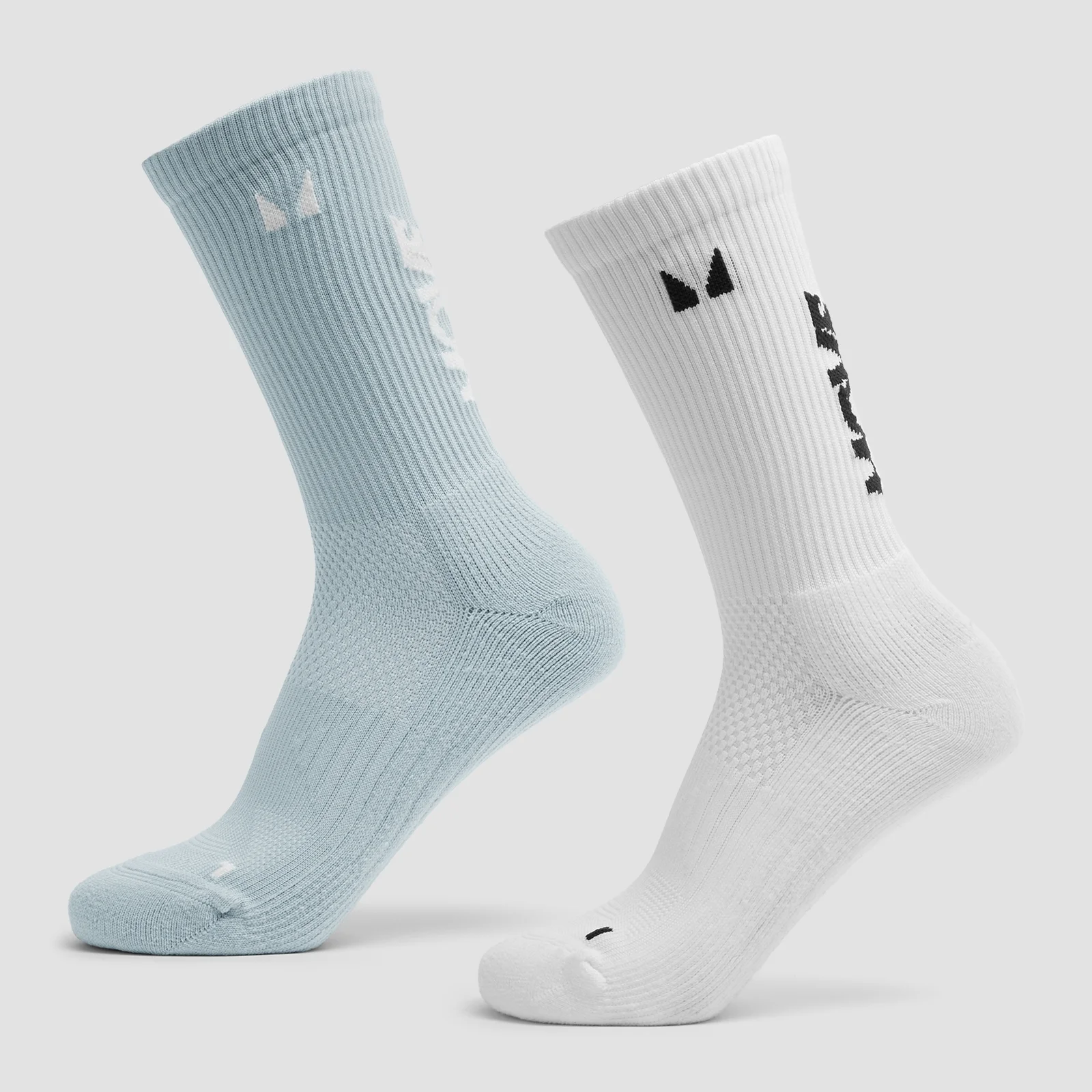 MP Move Club Running Socks (2 pack) - Baby Blue/White - UK 2-5 Billede 1