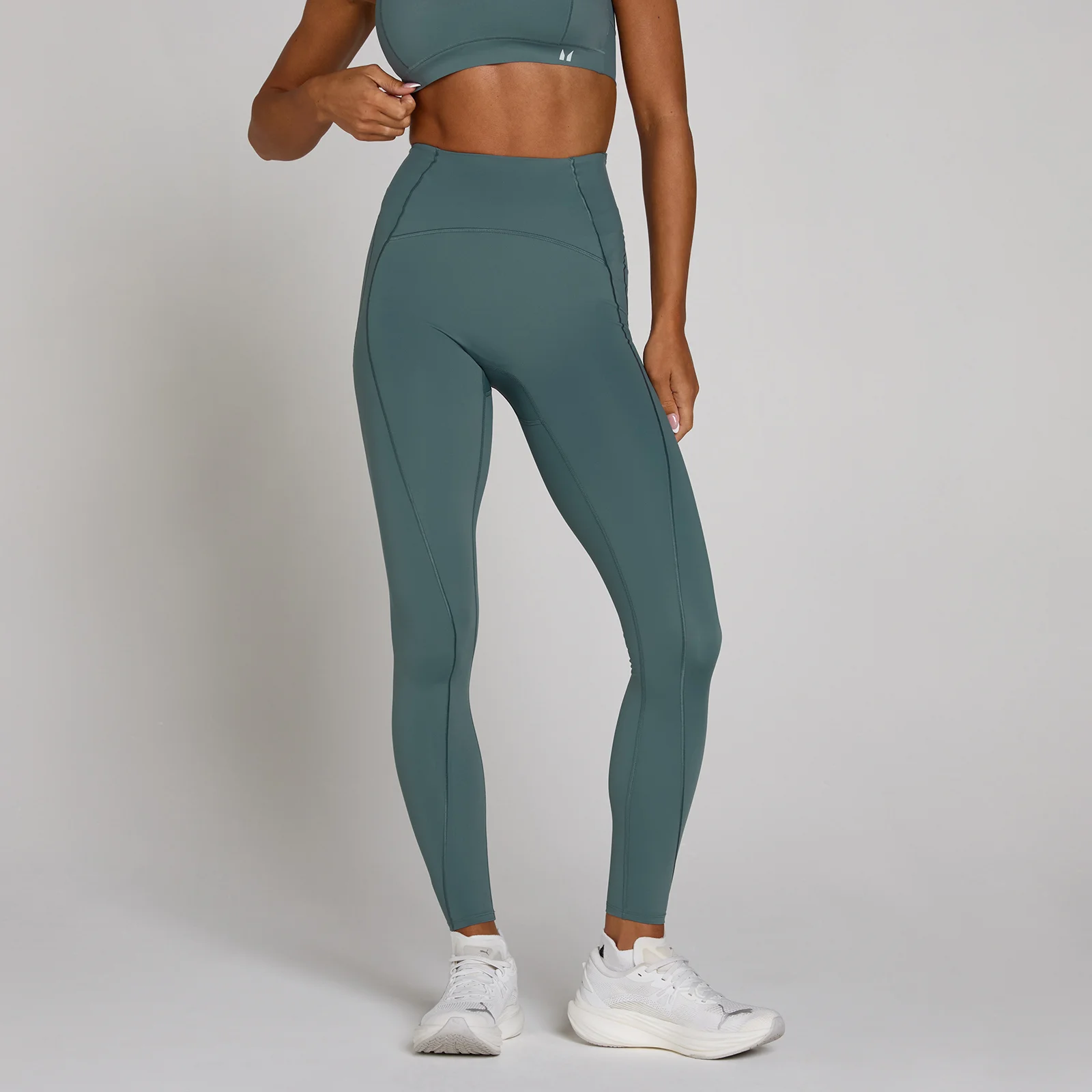MP Women's Tempo Ultra Curved Stitch Leggings - Future Blue - L Billede 1