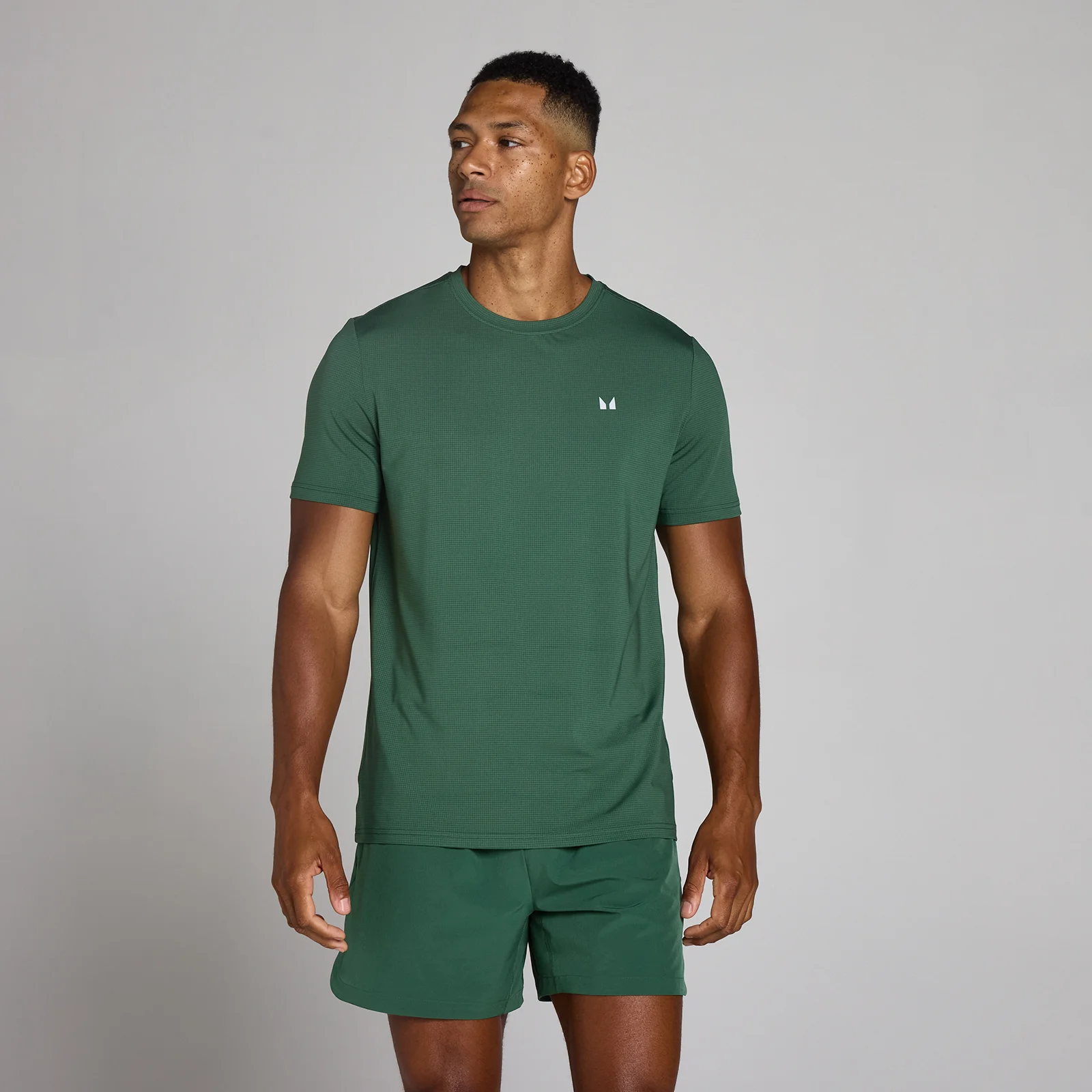 MP Men's Training Grid T-Shirt - Racing Green - M Billede 1