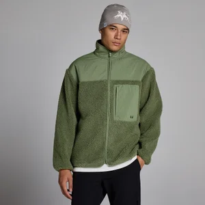 MP Borg fleece til mænd - Vasket olivengrøn - Size XS
