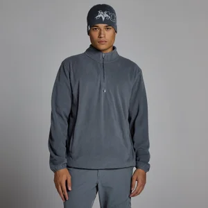 MP fleece med 1/4 lynlås til mænd - Granit - Size M