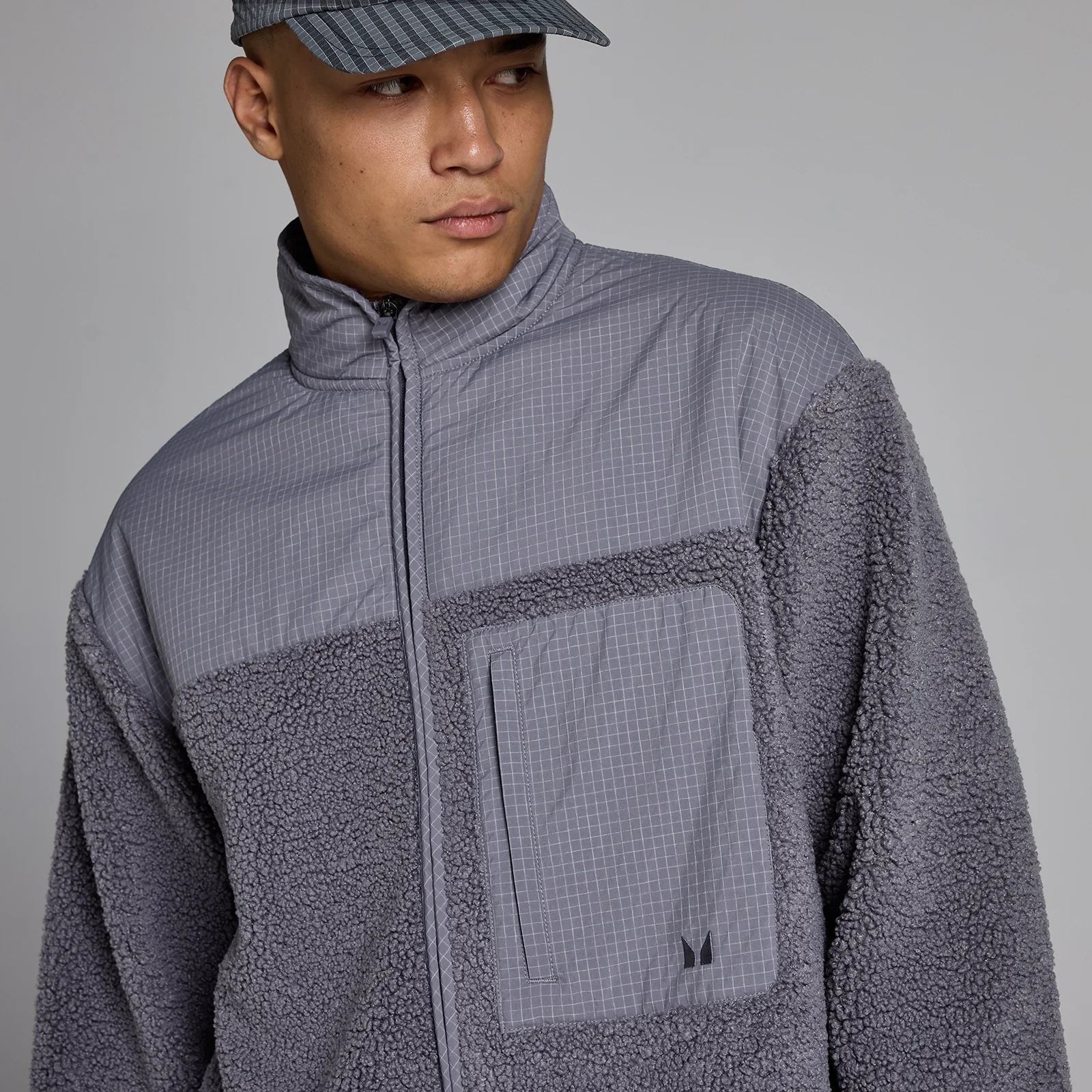 MP Borg fleece til mænd - Mørk Heather - XS Billede 4