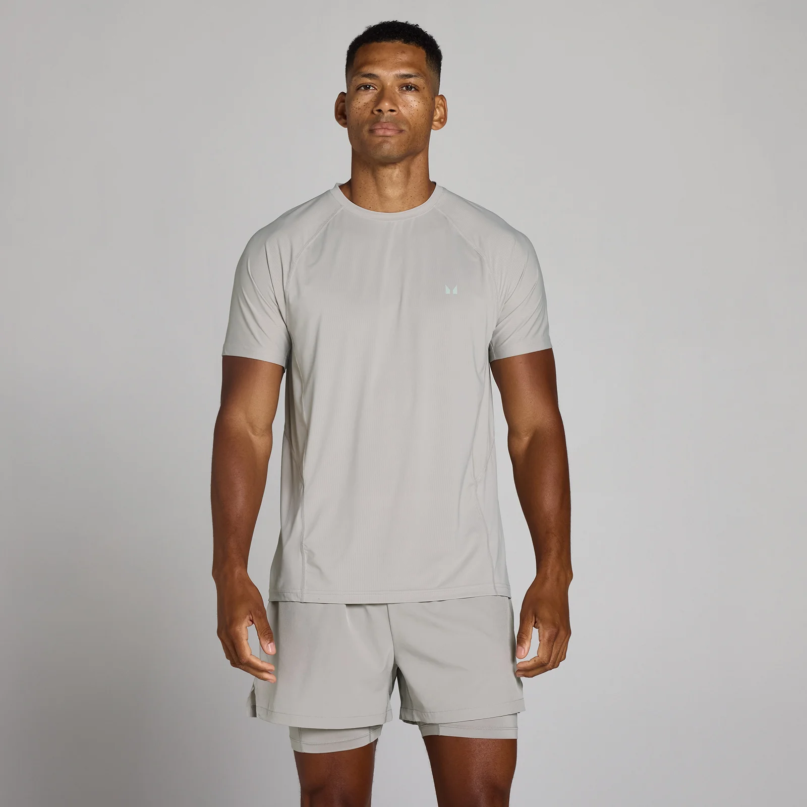 MP Men's Training Ultra Mesh T-Shirt - Chalk Grey - XS Billede 1