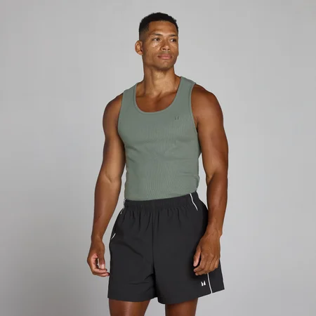 MP Lift ribbet muscle fit tanktop til mænd - Gunmetal