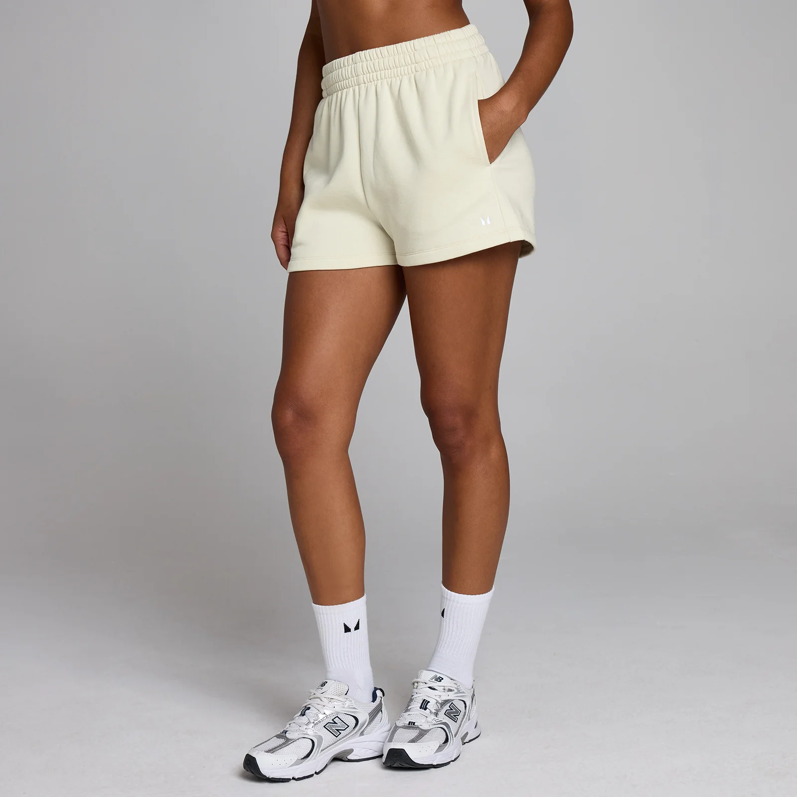 MP Dame Basics Sweatshorts - Ørkenbeige - XL Billede 1