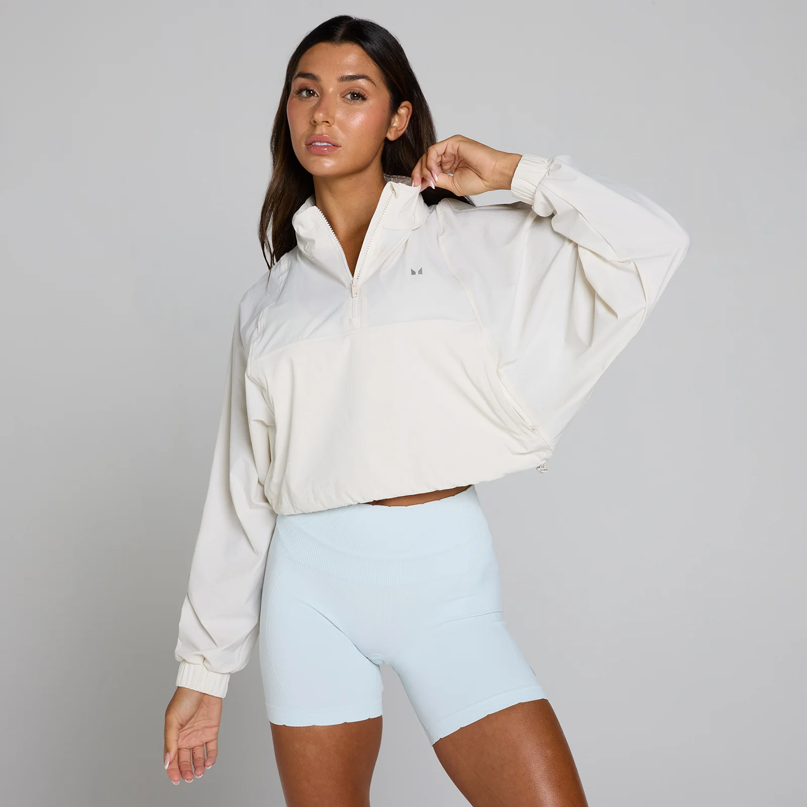MP Women's Tempo Ultra 1/4 Zip Woven Jacket - Mist - S Billede 1