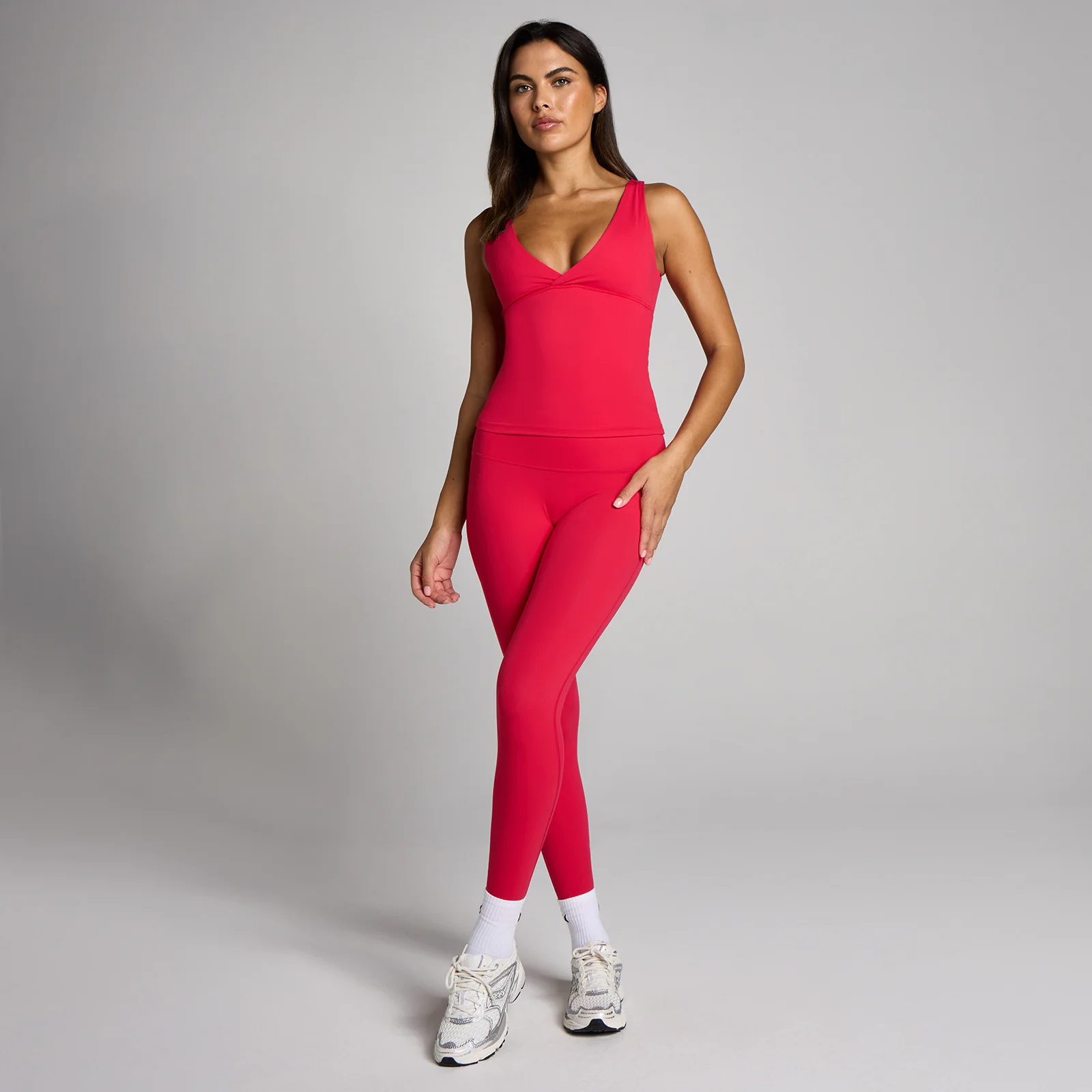 MP Dame Tempo Triangle Top - Chilli - M Billede 3