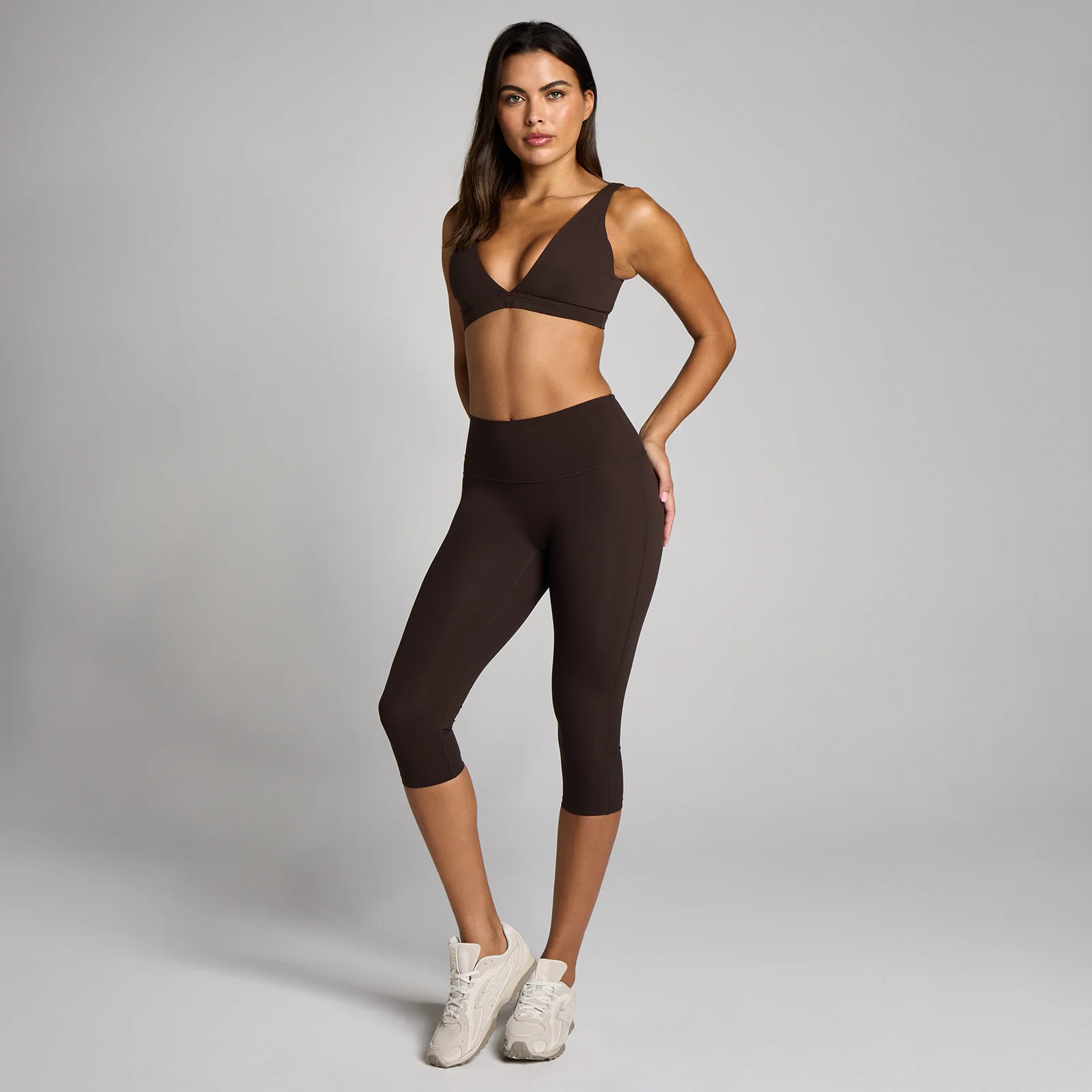 MP Dame Tempo Capri Leggings - Kakao - S Billede 3