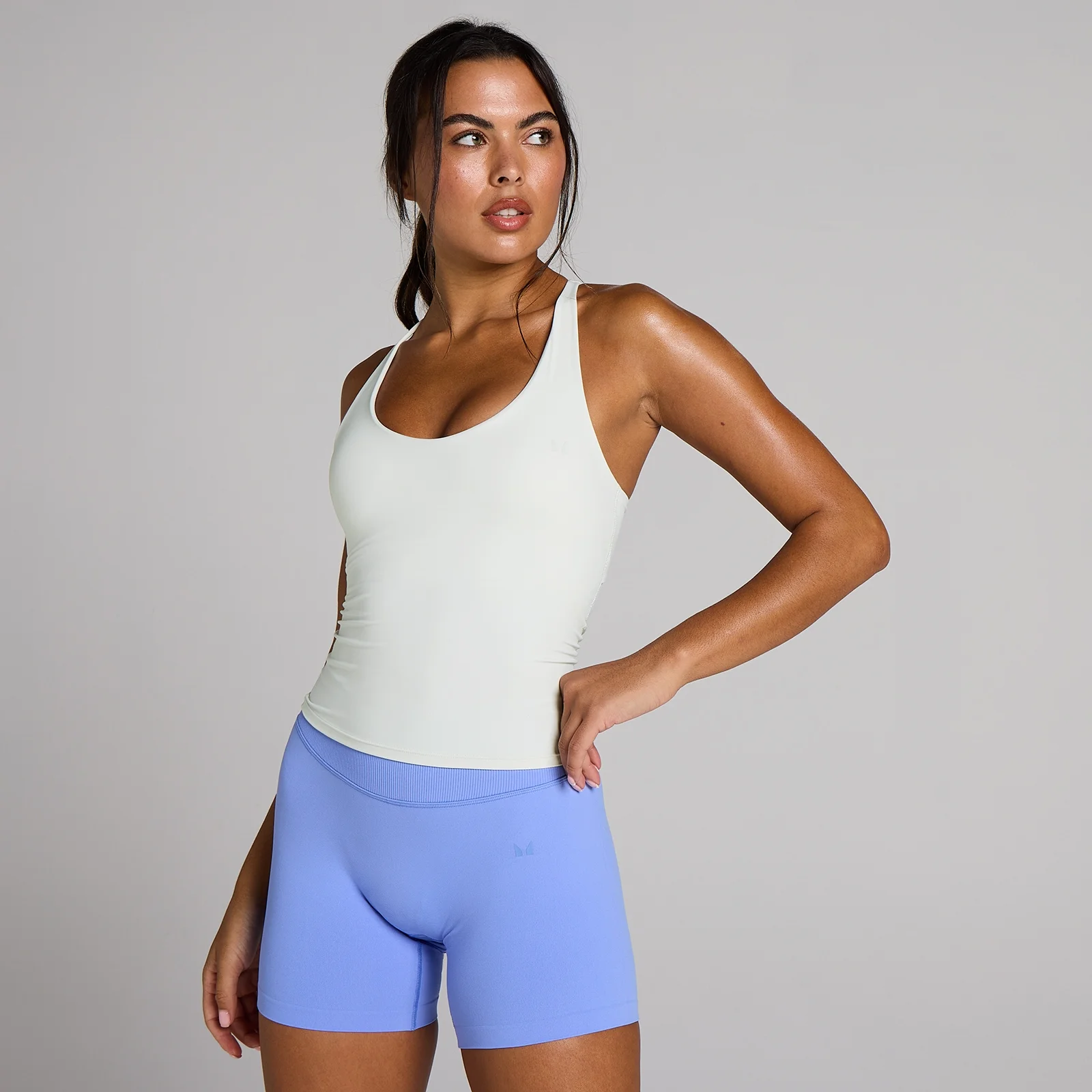 MP Women's Tempo vest med snoet ryg - Optic White - XS Billede 1