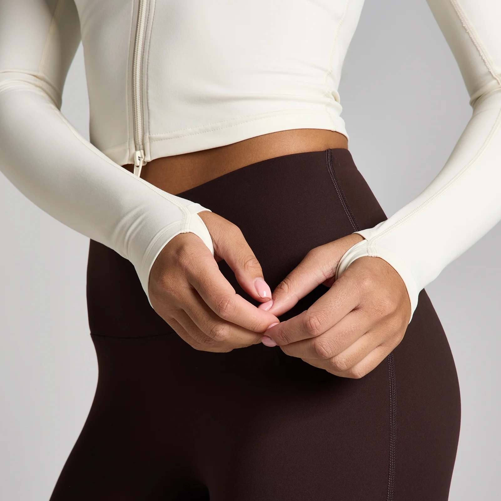 MP Dame Tempo Cropped Jakke - Vanilje - L Billede 4