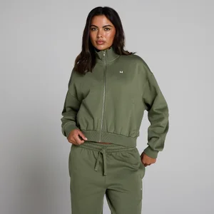 MP Basics bomberjakke med lynlås til kvinder - Vasket Olivengrøn - Size M